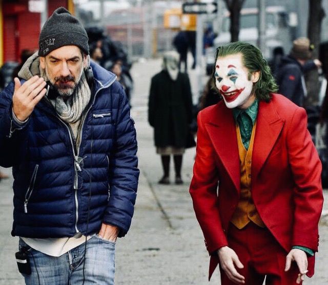 Director Todd Phillips, left and Joaquin Phoenix - "Joker"